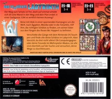 Labyrinth (Europe) (En,Fr,De) (Ravensburger) box cover back